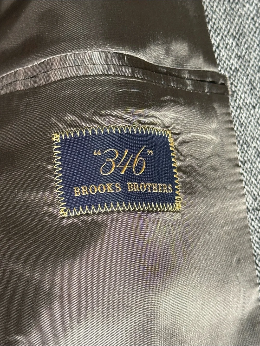 Brooks Brothers 346 Men’s 100% Wool Two Button Big & Tall Sports Coat Blazer 48L